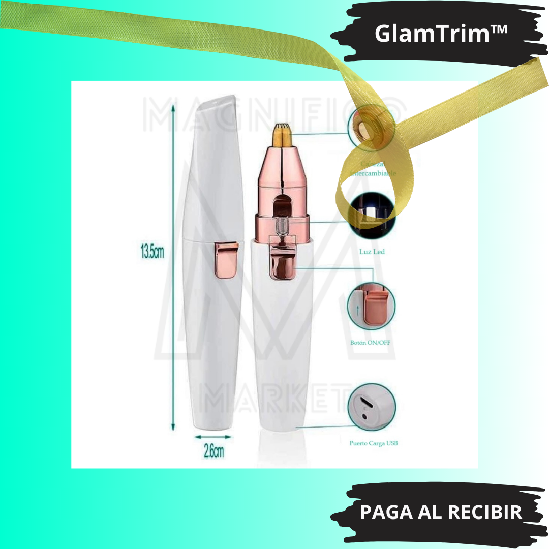 GlamTrim™ Depiladora Pórtatil 2 en 1